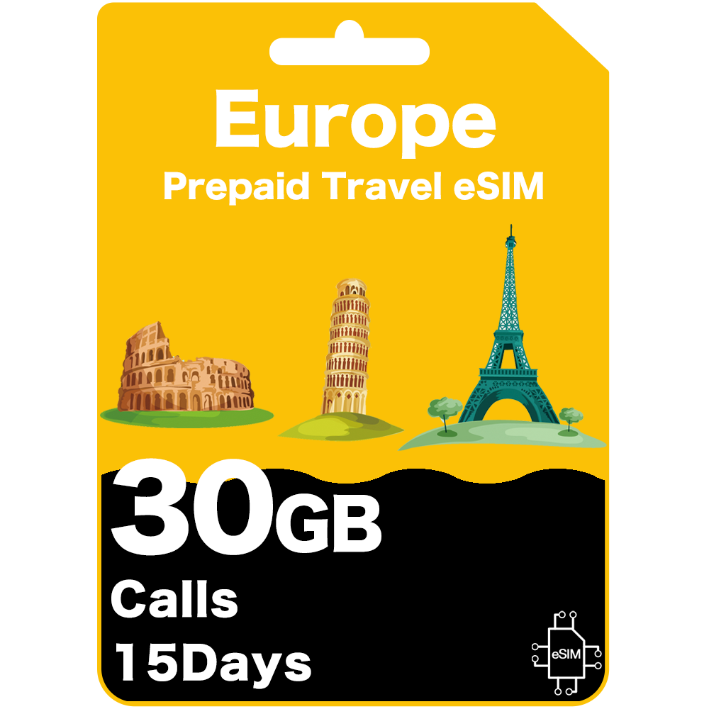 europe travel eSIM card - Orange