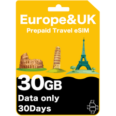 Tarjeta de viaje prepago Europa y Reino Unido