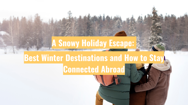 Une escapade hivernale enneigée : les meilleures destinations pour l'hiver et comment rester connecté à l'étranger