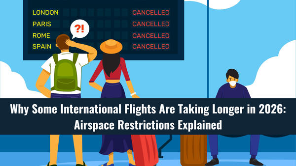 Why Some International Flights Are Taking Longer in 2026: Airspace Restrictions Explained