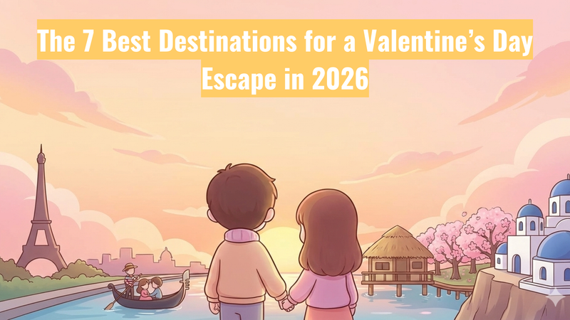 Les 7 meilleures destinations pour une escapade de la Saint-Valentin en 2026