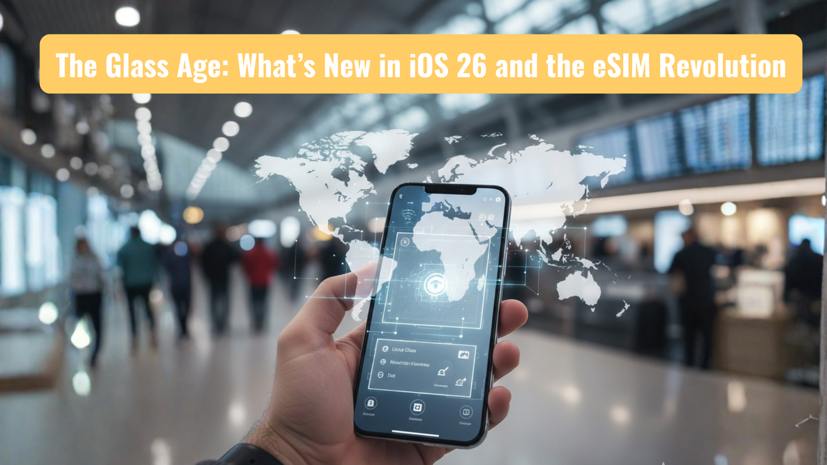 The Glass Age: What’s New in iOS 26 and the eSIM Revolution
