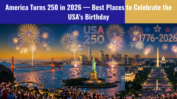 America Turns 250 in 2026 — Best Places to Celebrate the USA's Birthday
