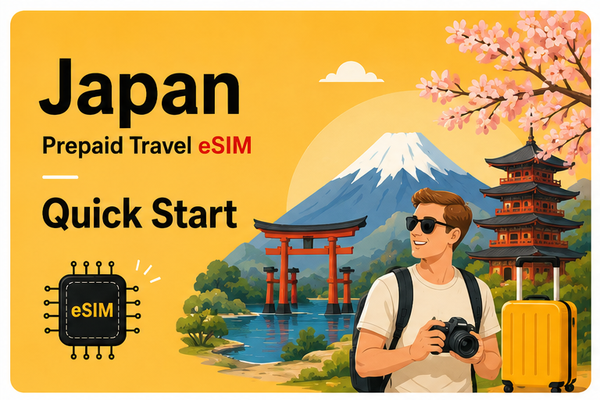 Softbank Japan Prepaid eSIM-Benutzerhandbuch 