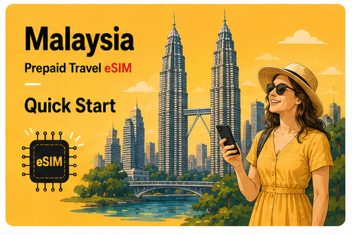 Malaysia Prepaid eSIM Benutzerhandbuch