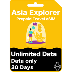 Asien Explorer Prepaid-Reise--Karte