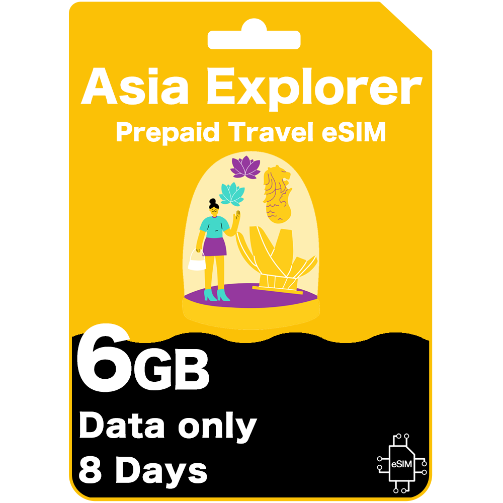 Asia Explorer travel eSIM card - AIS