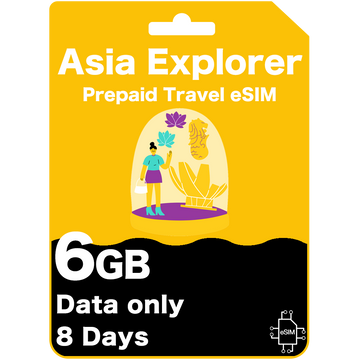 Asia Explorer travel eSIM card - AIS