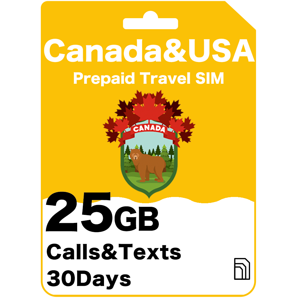 Canada Travel SIM Card - 25GB Data | $44.90 | AT&T