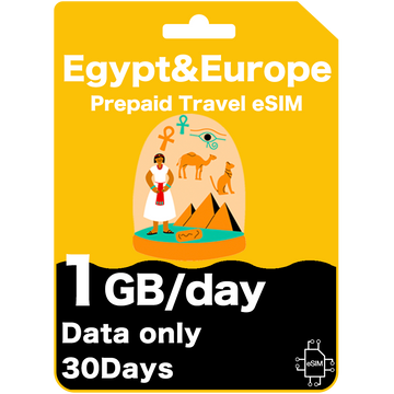  Tarjeta eSIM de Viaje Prepago para Egipto