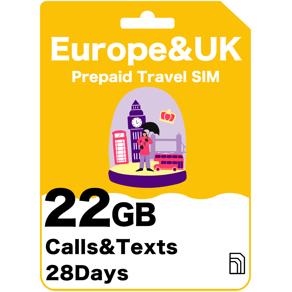 Vodafone Europe & UK prepaid travel sim