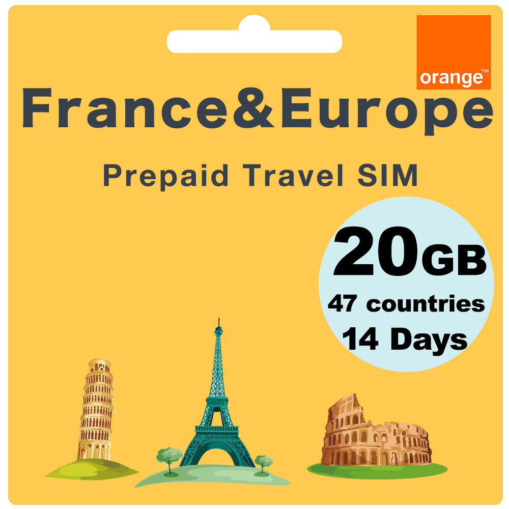 France Orange holiday Travel SIM card