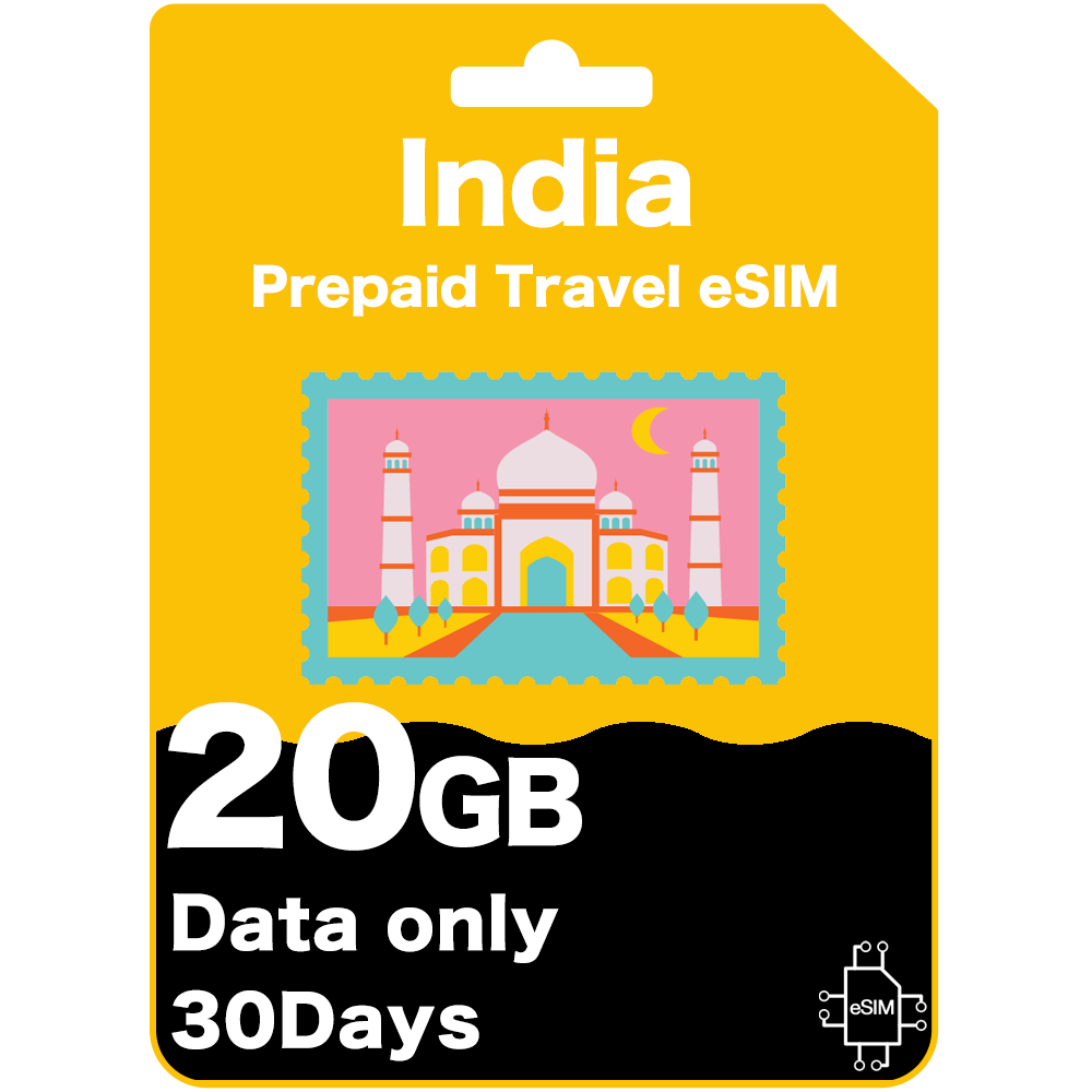 India Prepaid Travel eSIM Card