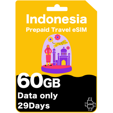 Indonesia travel eSIM card - Telkomsel