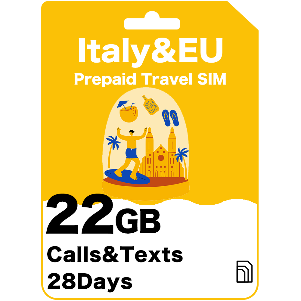 Carte SIM de voyage prépayée Italie 28 Go 28 jours - Vodafone 