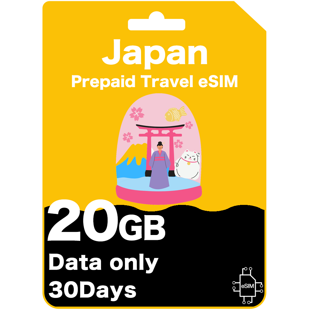 Japan Prepaid travel eSIM card