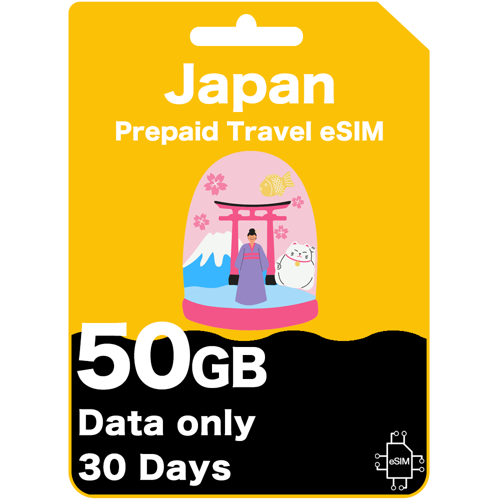 Tarjeta eSIM de Viaje Prepago para Japón - IIJmio