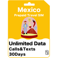 Tarjeta SIM de viaje prepago México - AT&T
