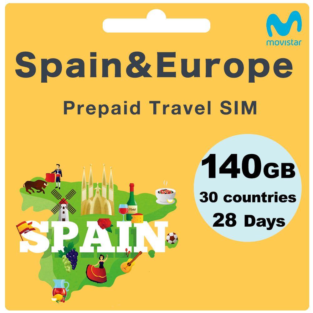 Spain & Europe Travel SIM Card