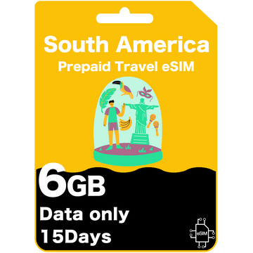 South America Travel eSIM card