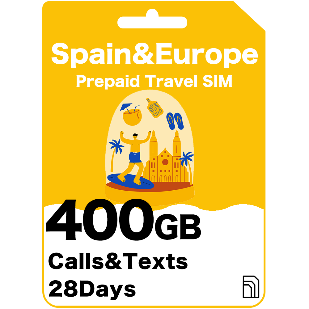 Spain  Europe Travel SIM Card