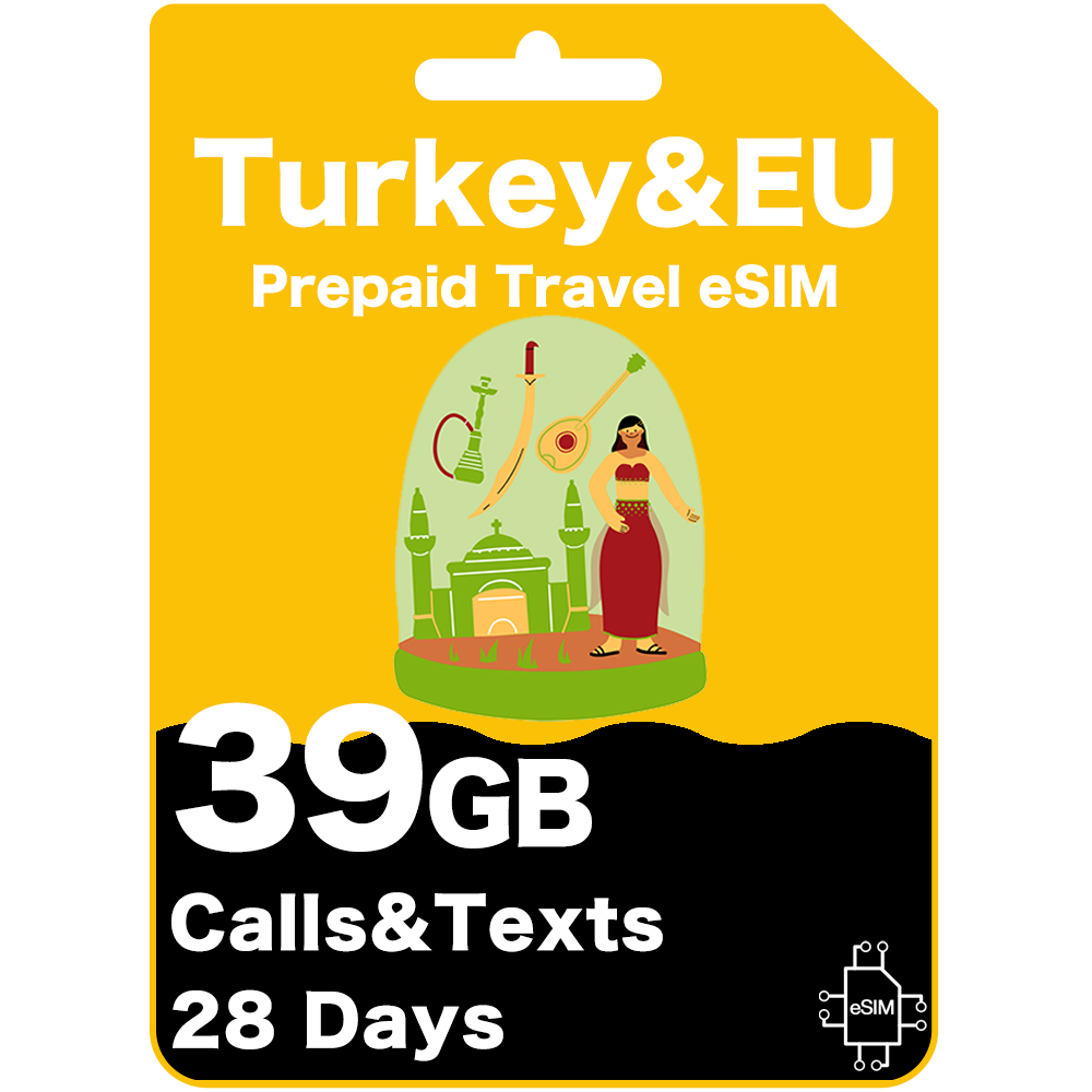 Carte eSIM Prépayée de Voyage en Europe et au Royaume-Uni
