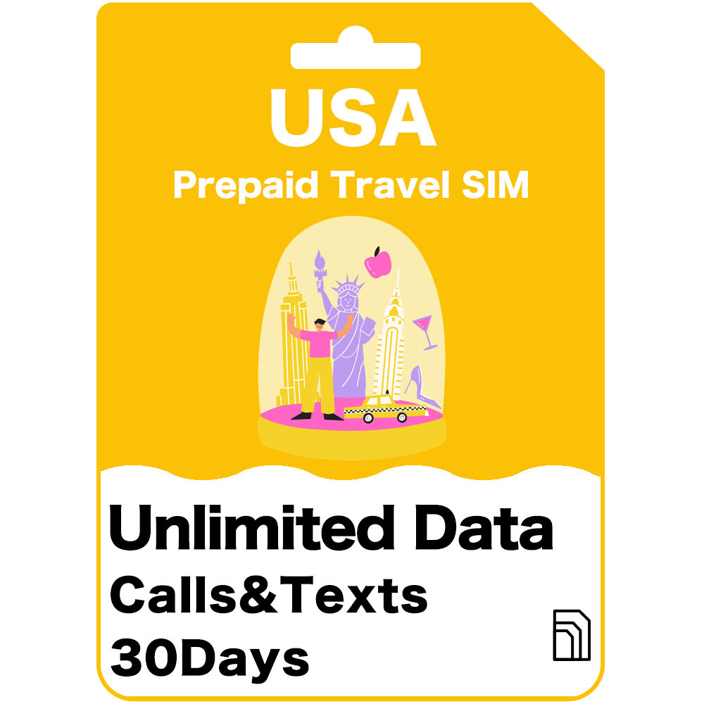 USA & Hawaii Prepaid travel SIM card