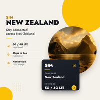 New Zealand & Australia Prepaid Travel SIM Card