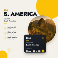 South America Prepaid Travel SIM Card