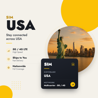 Tarjeta SIM de viaje prepago EE. UU., Canadá y México